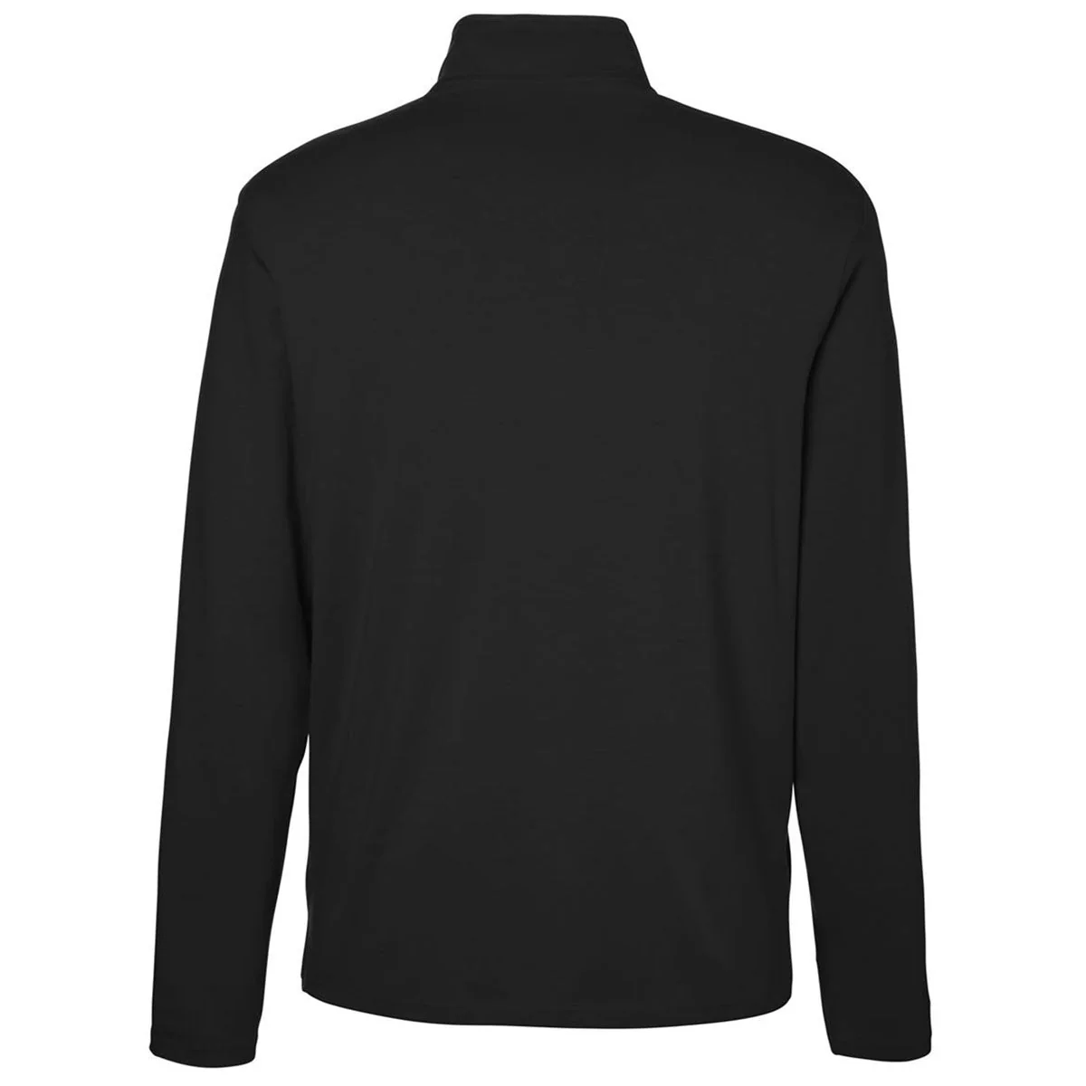 Devon & Jones Men's Black Raleigh Stretch Quarter-Zip Pullover - Image 2