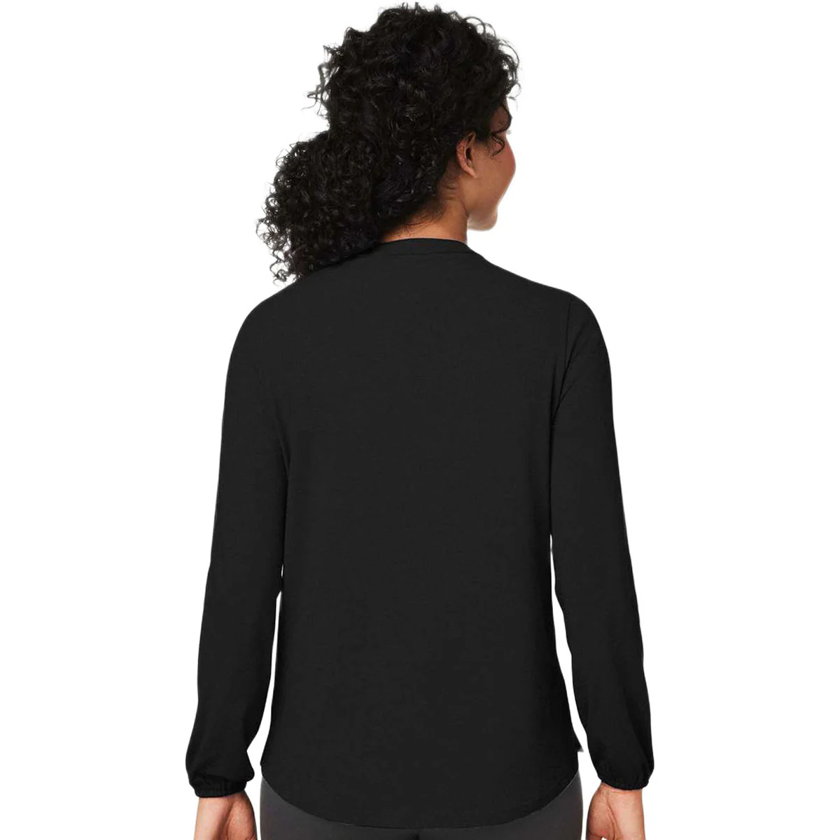 Devon & Jones Women's Black Raleigh Half-Placket Knit Top - Image 4