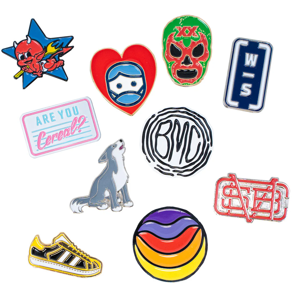 BCG Distruck Soft Enamel Lapel Pins: 1" W x 1" H