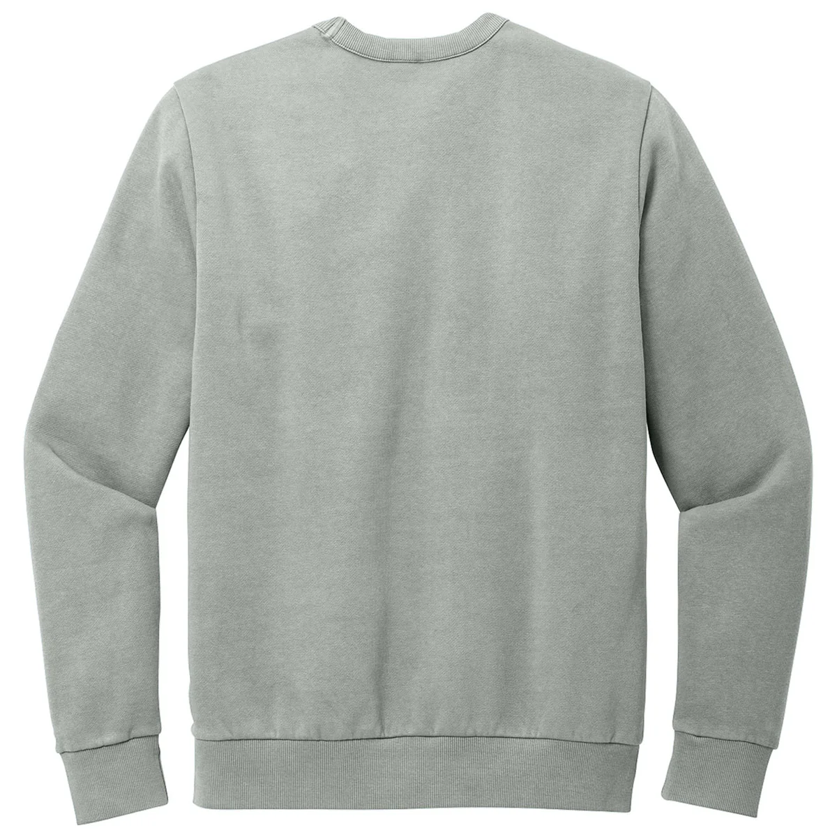 District Men's Gusty Grey Wash Fleece Crew - Image 2