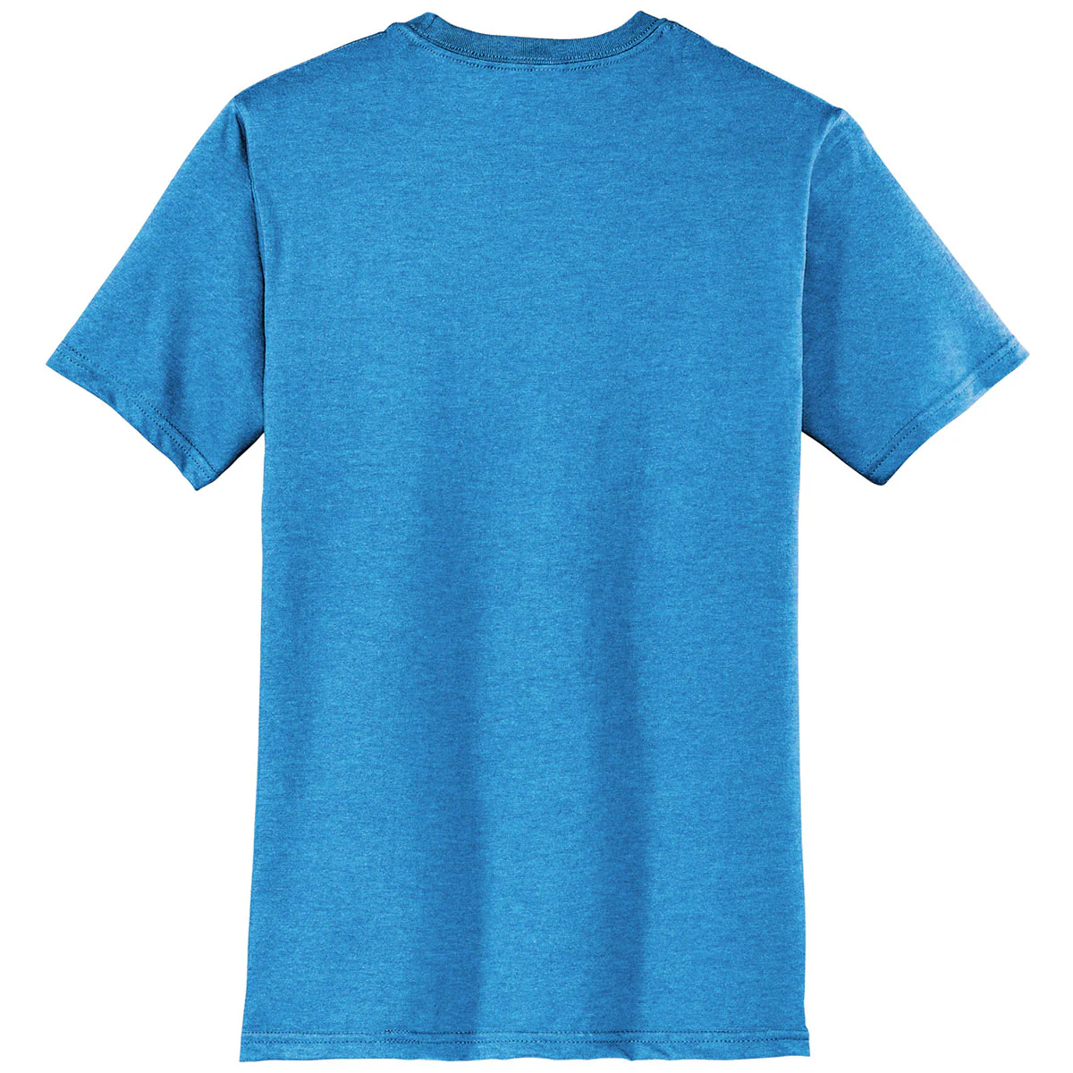 District Men's Heathered Bright Turquoise Very Important Tee - Image 2