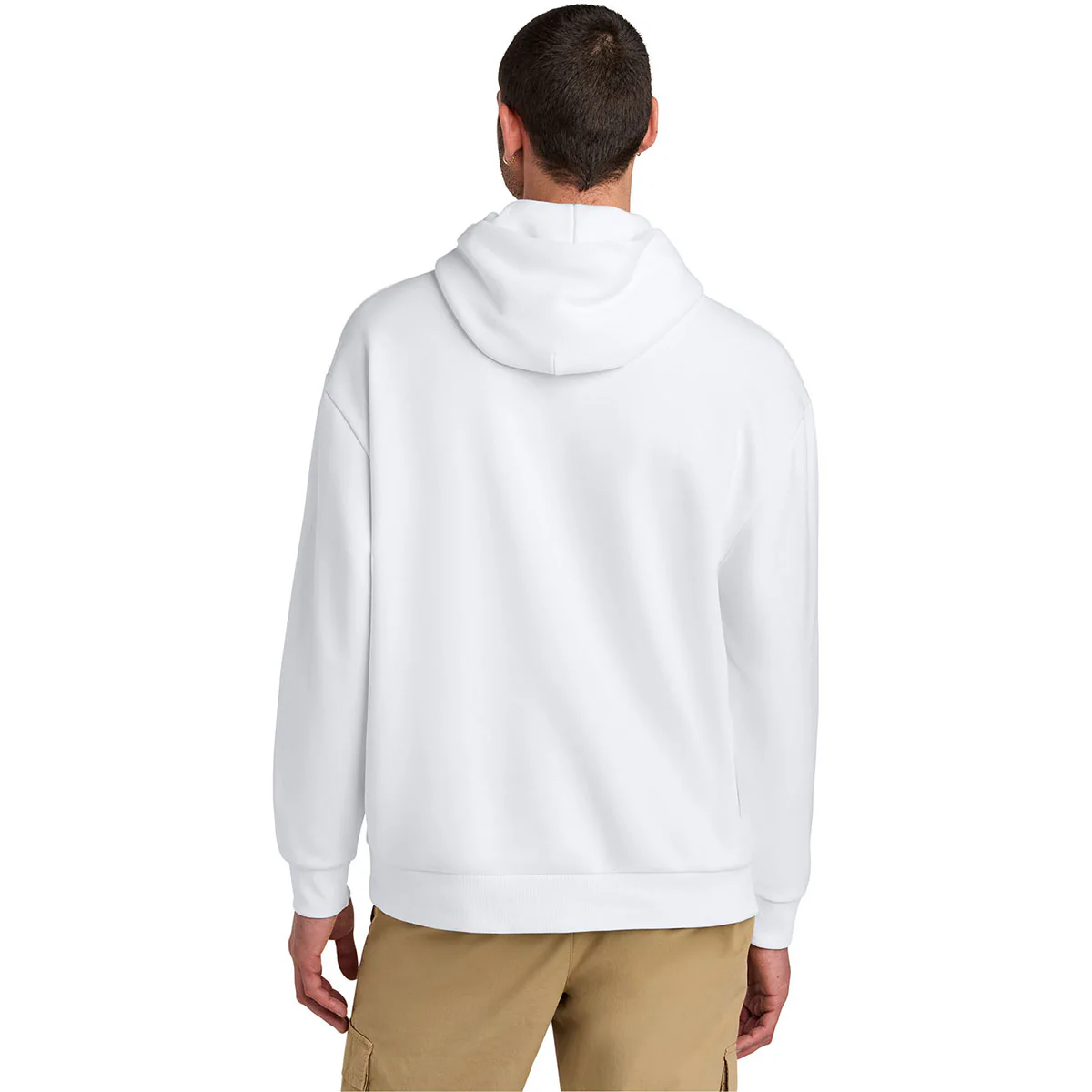 District Men's White V.I.T. Heavyweight Fleece Hoodie - Image 4