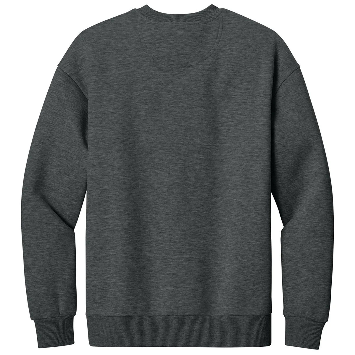 District Men's Heathered Charcoal V.I.T. Heavyweight Fleece Crew - Image 2