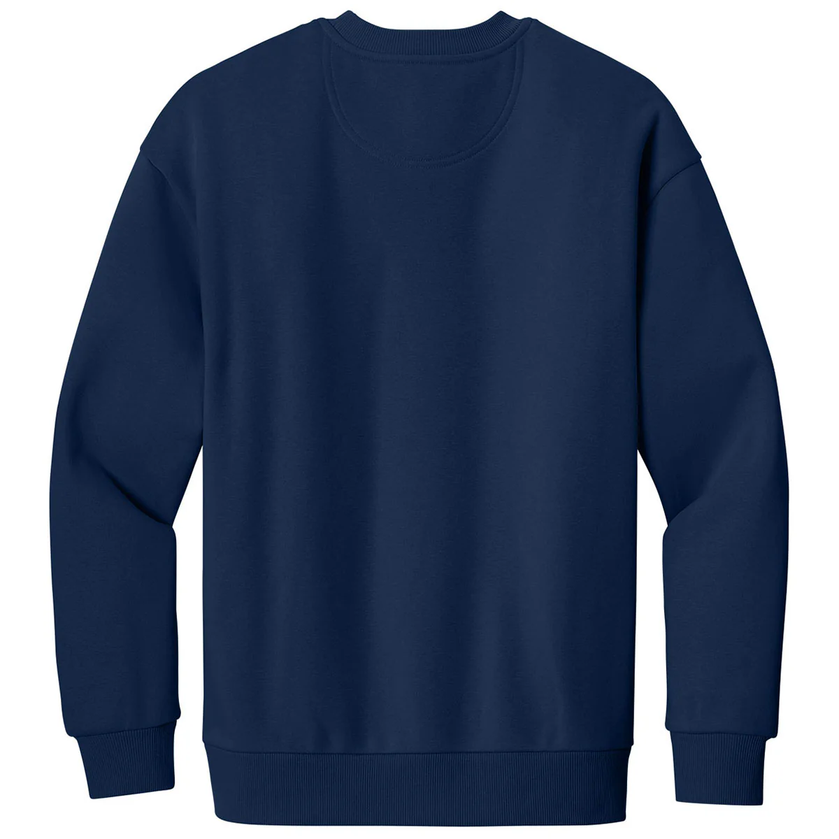 District Men's Dark Royal V.I.T. Heavyweight Fleece Crew - Image 2