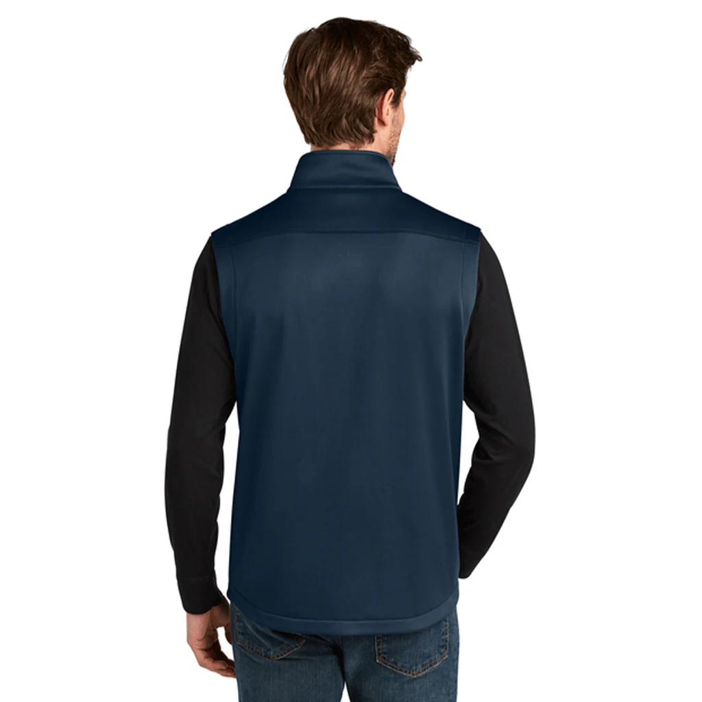 Eddie Bauer Men's River Blue Navy Smooth Mid Layer Fleece Vest - Image 4