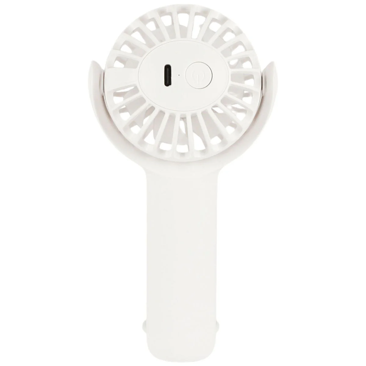 Logomark White Gale Rechargeable Hand Fan - Image 2