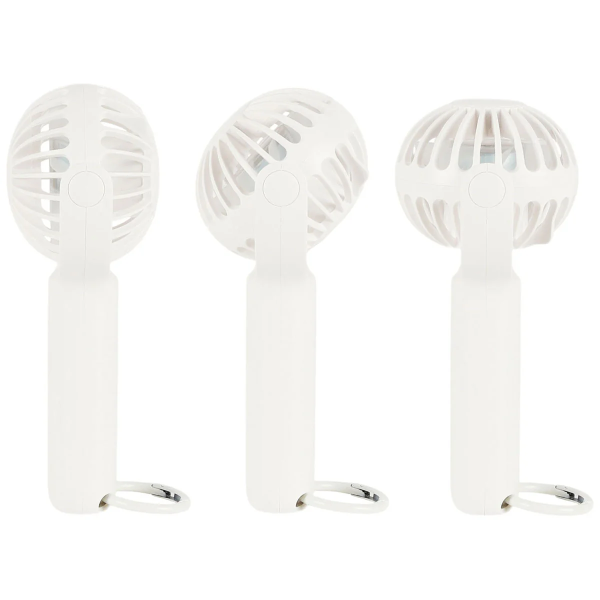 Logomark White Gale Rechargeable Hand Fan - Image 3