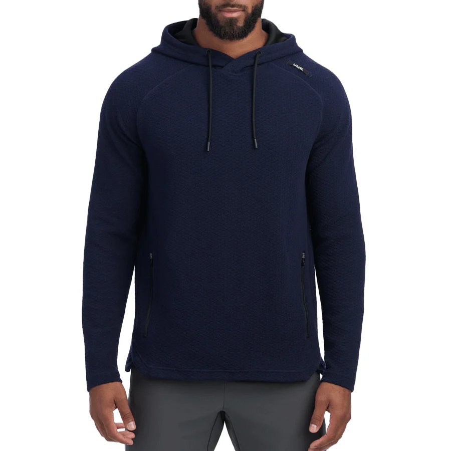 UNRL Men's Midnight Navy Elevation Hoodie - Image 2
