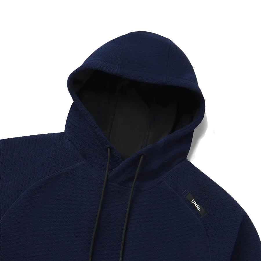 UNRL Men's Midnight Navy Elevation Hoodie - Image 3