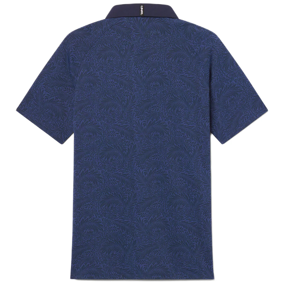 UNRL Men's Midnight Navy Flora Polo - Image 2