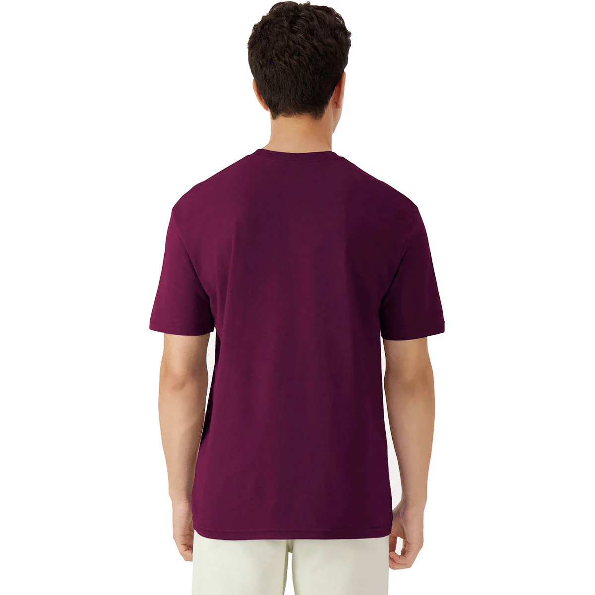Gildan Unisex Maroon Light Cotton T-Shirt - Image 2