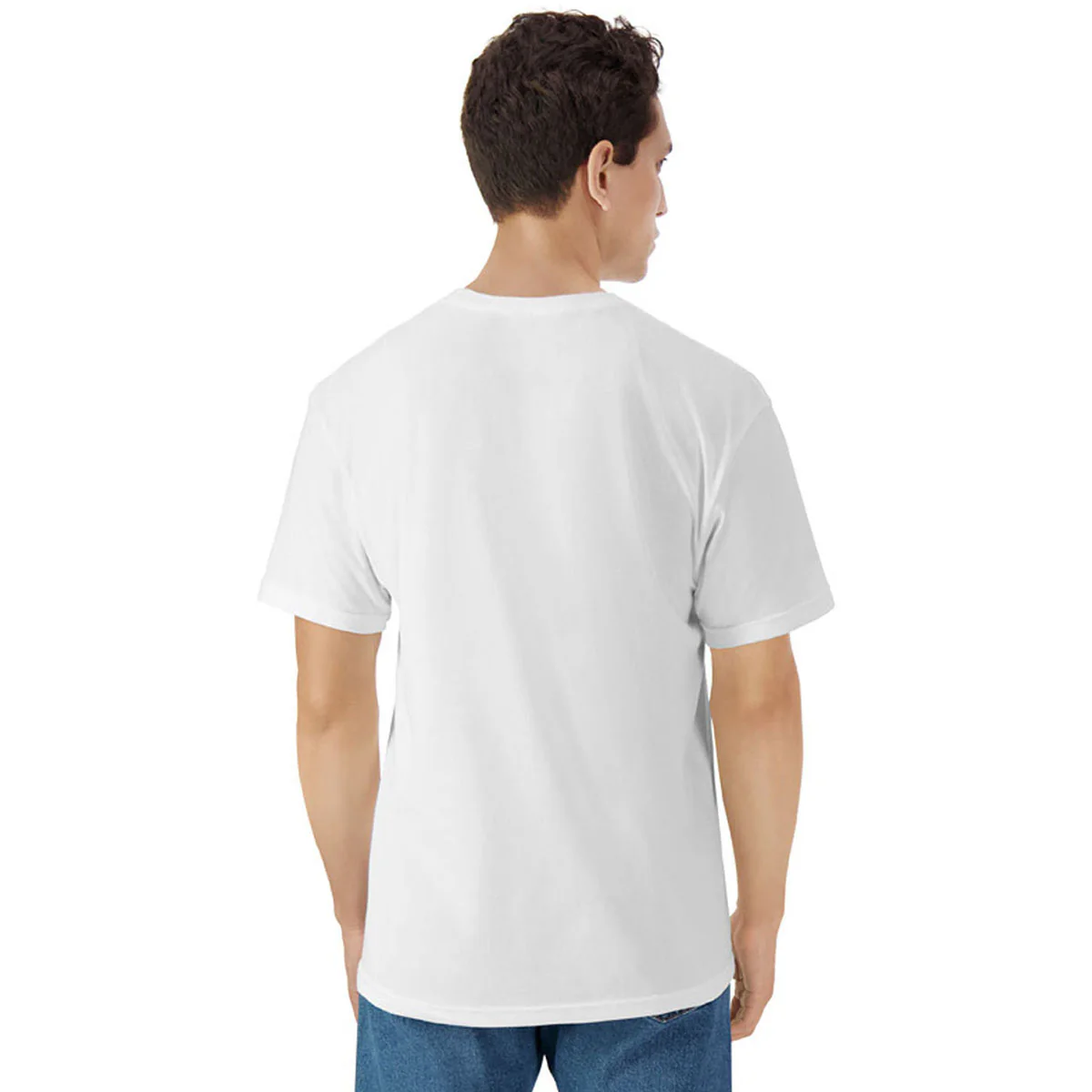 Gildan Unisex White Light Cotton T-Shirt - Image 2