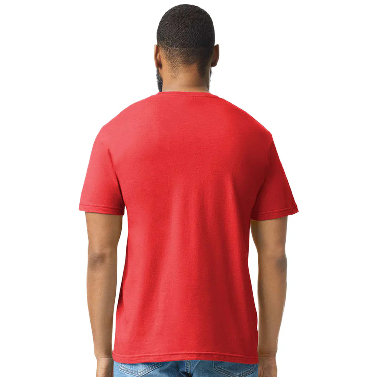 Gildan Unisex Red Mist Softstyle CVC T-Shirt - Image 4