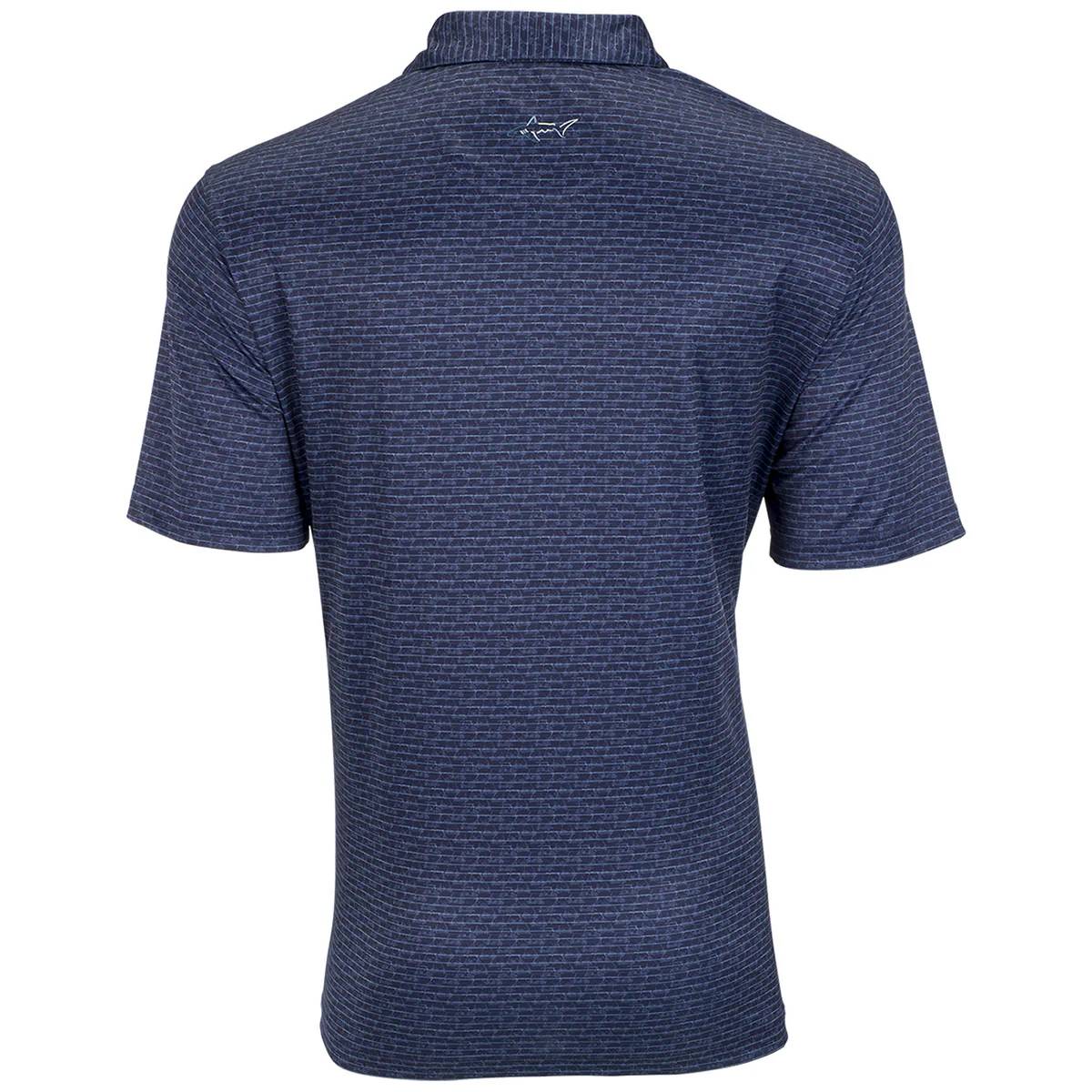 Greg Norman Men's Navy Microlux Cart Print Polo - Image 2