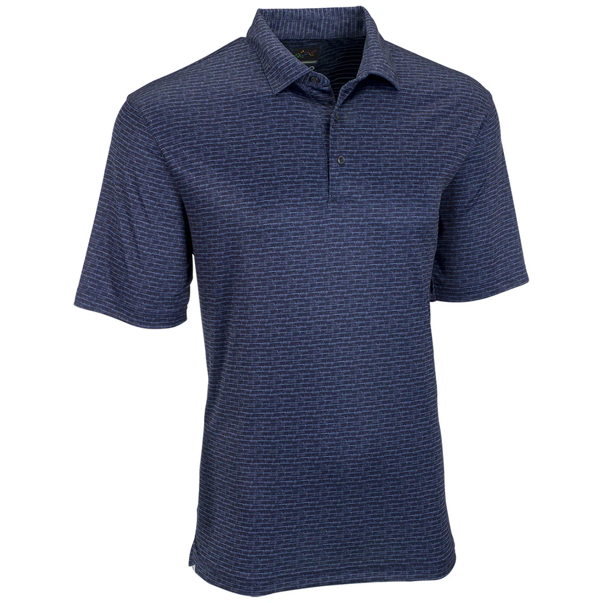 Greg Norman Men's Navy Microlux Cart Print Polo - Image 3