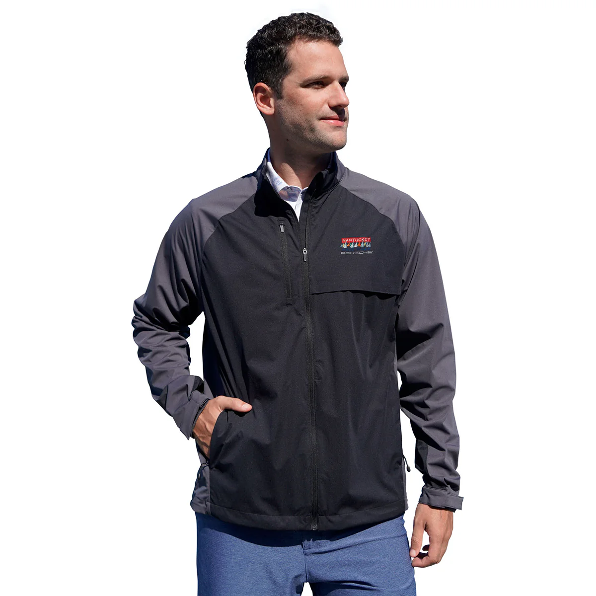 Greg Norman Men's Black Weatherknit Full Zip Jacket - Image 4