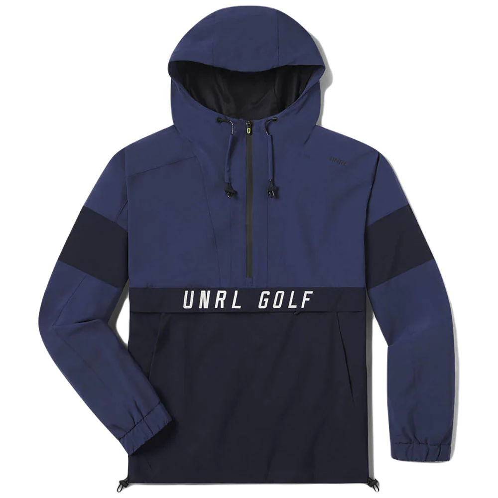 UNRL Men's Harbor Navy Golf DWR Track Jacket