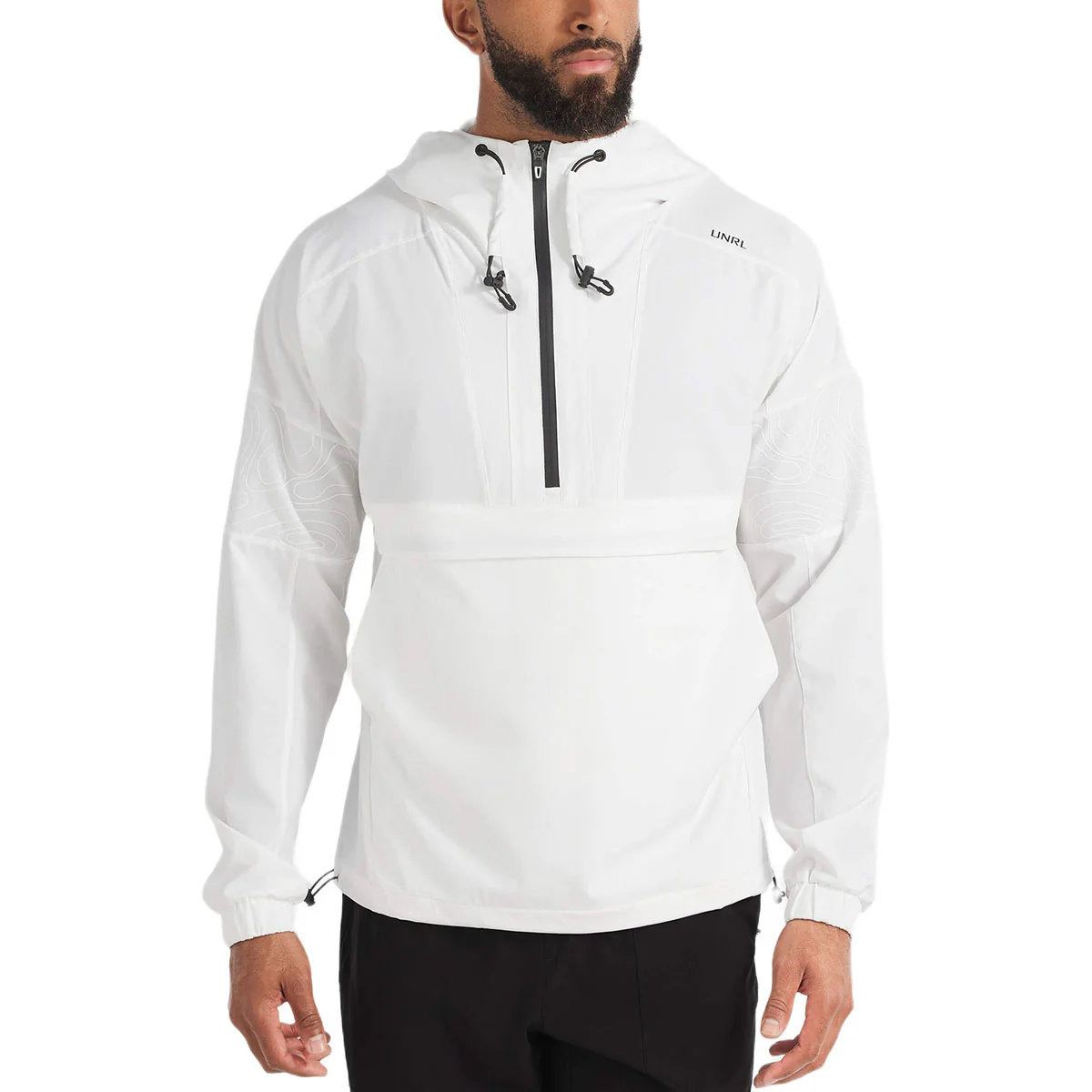 UNRL Men's White Golf DWR Track Jacket - Image 3