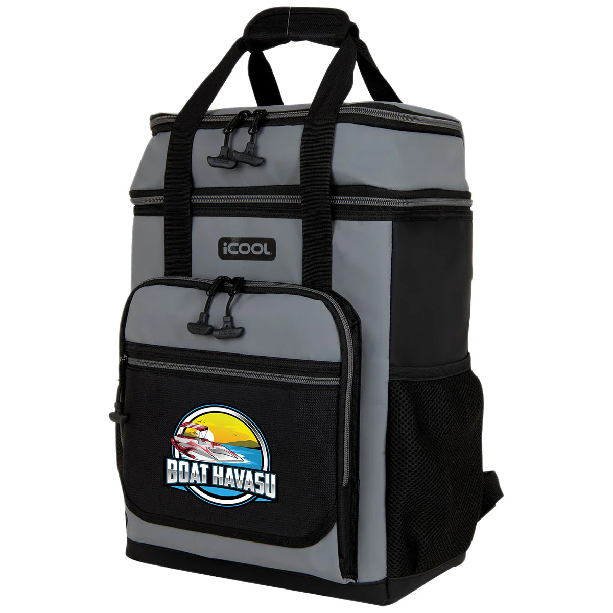 iCOOL Grey 24-Can Pinecrest Cooler Backpack - Image 3