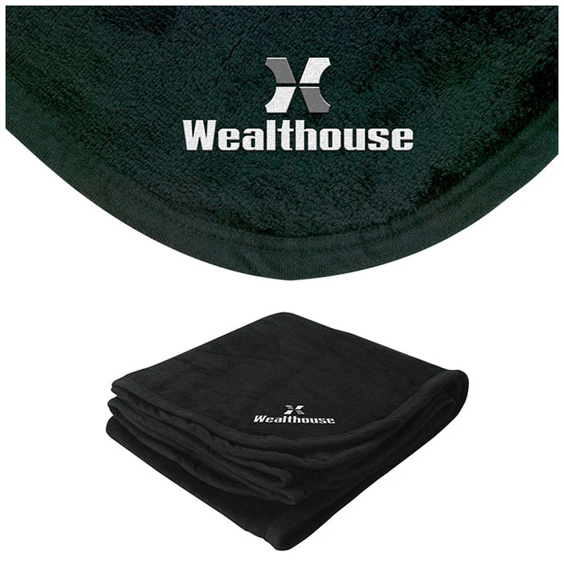 Logomark Black Brookshire Micro-Plush Blanket - Image 2