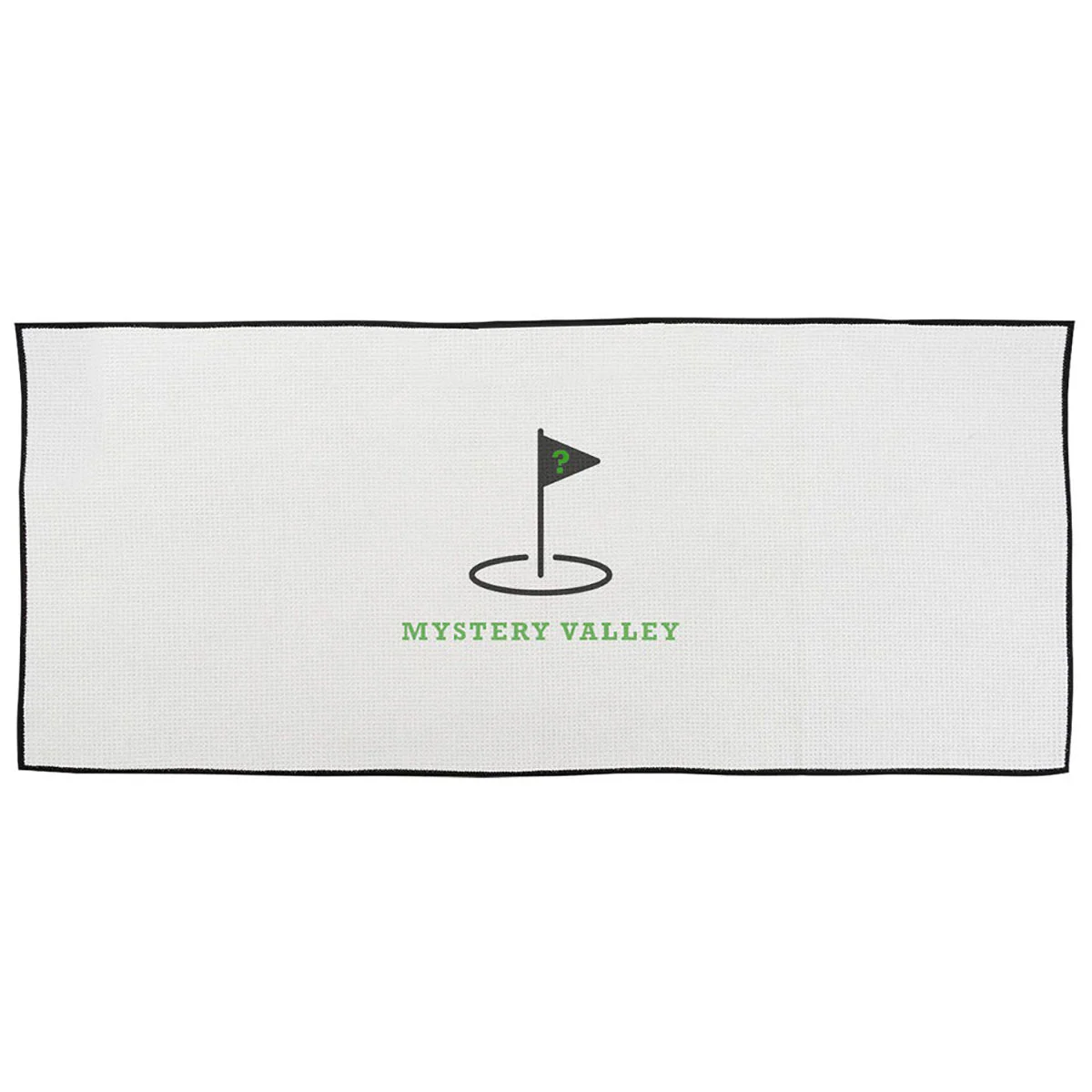 The Magnet Group White Caddy Waffle Weave Golf Towel
