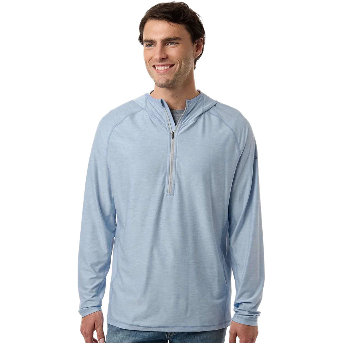HUK Men's Windsurfer Atoll Half-Zip Hooded Pullover - Image 3