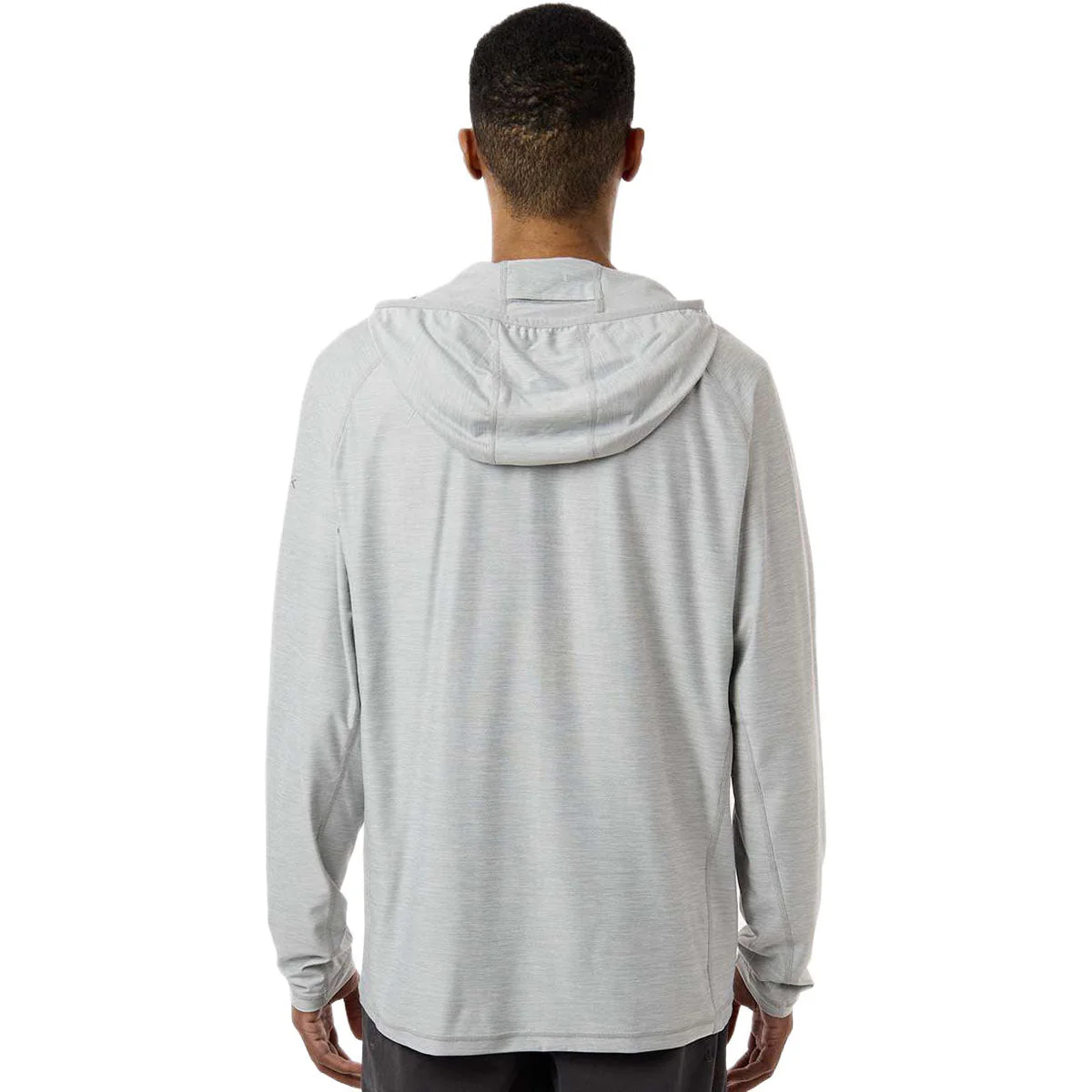 HUK Men's Harbor Mist Atoll Half-Zip Hooded Pullover - Image 4