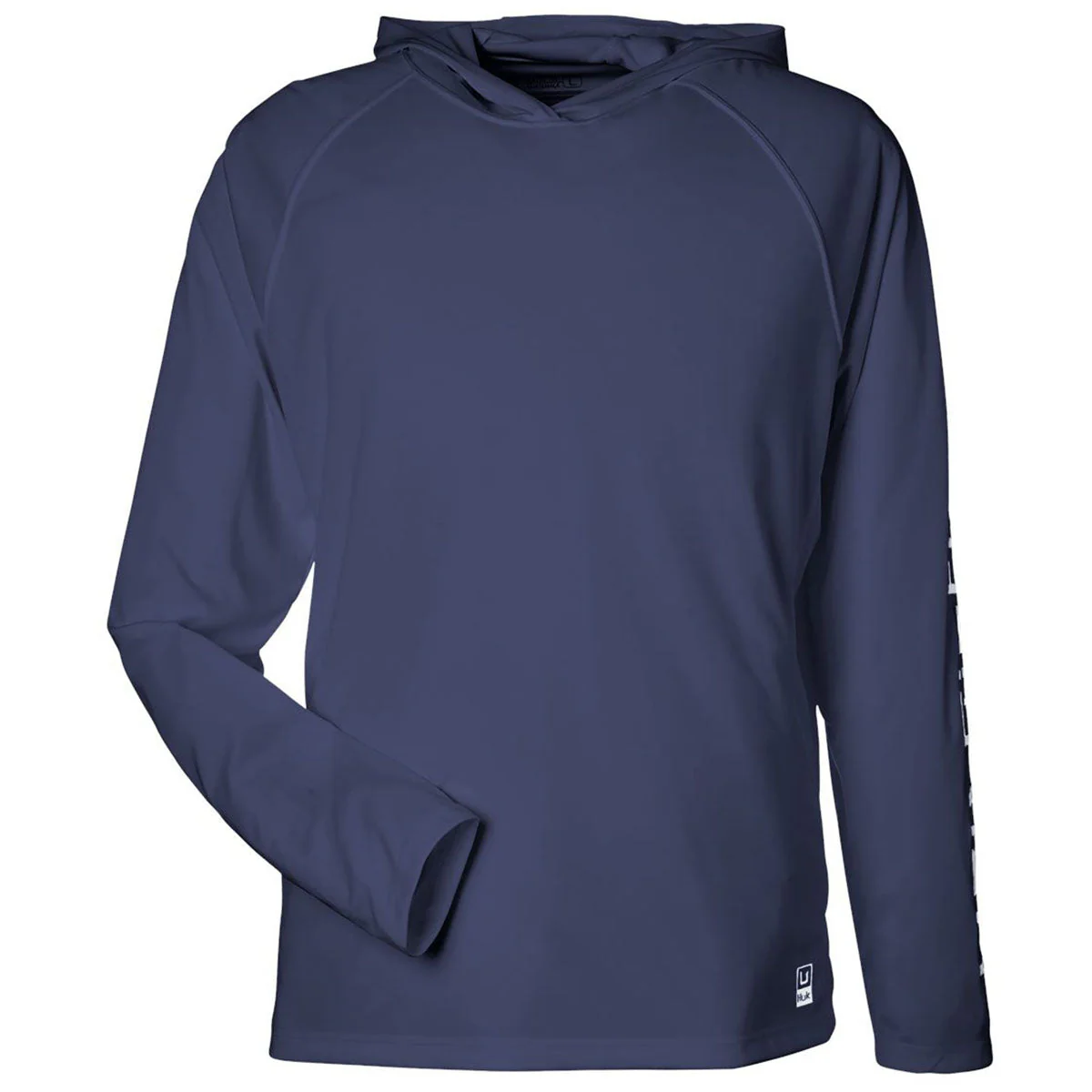 HUK Men's Naval Academy LoPro Pursuit Long Sleeve Hooded T-Shirt
