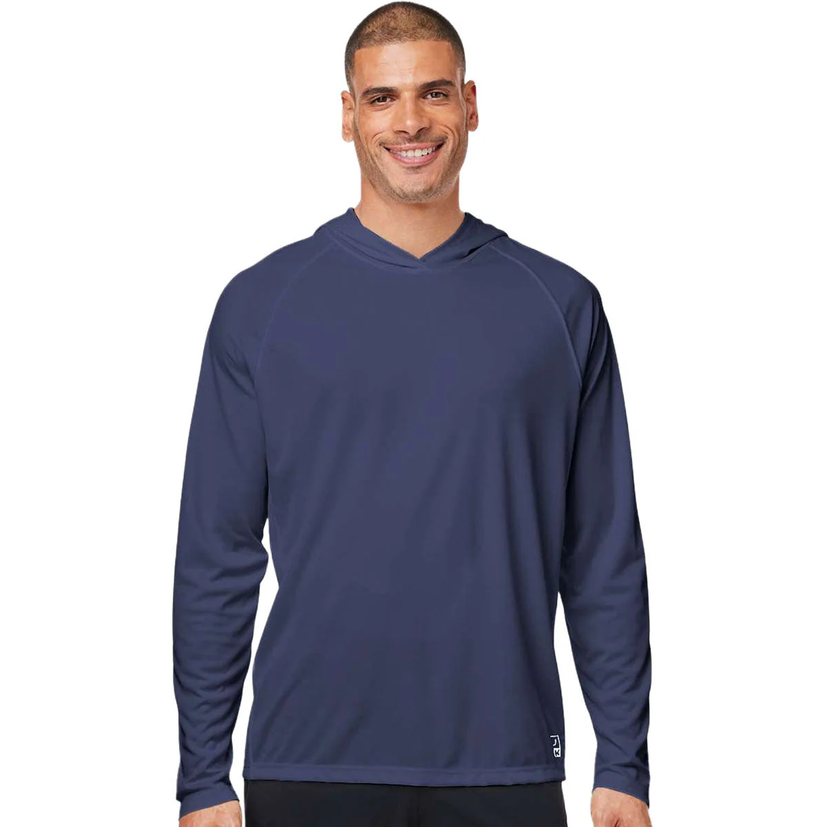 HUK Men's Naval Academy LoPro Pursuit Long Sleeve Hooded T-Shirt - Image 3