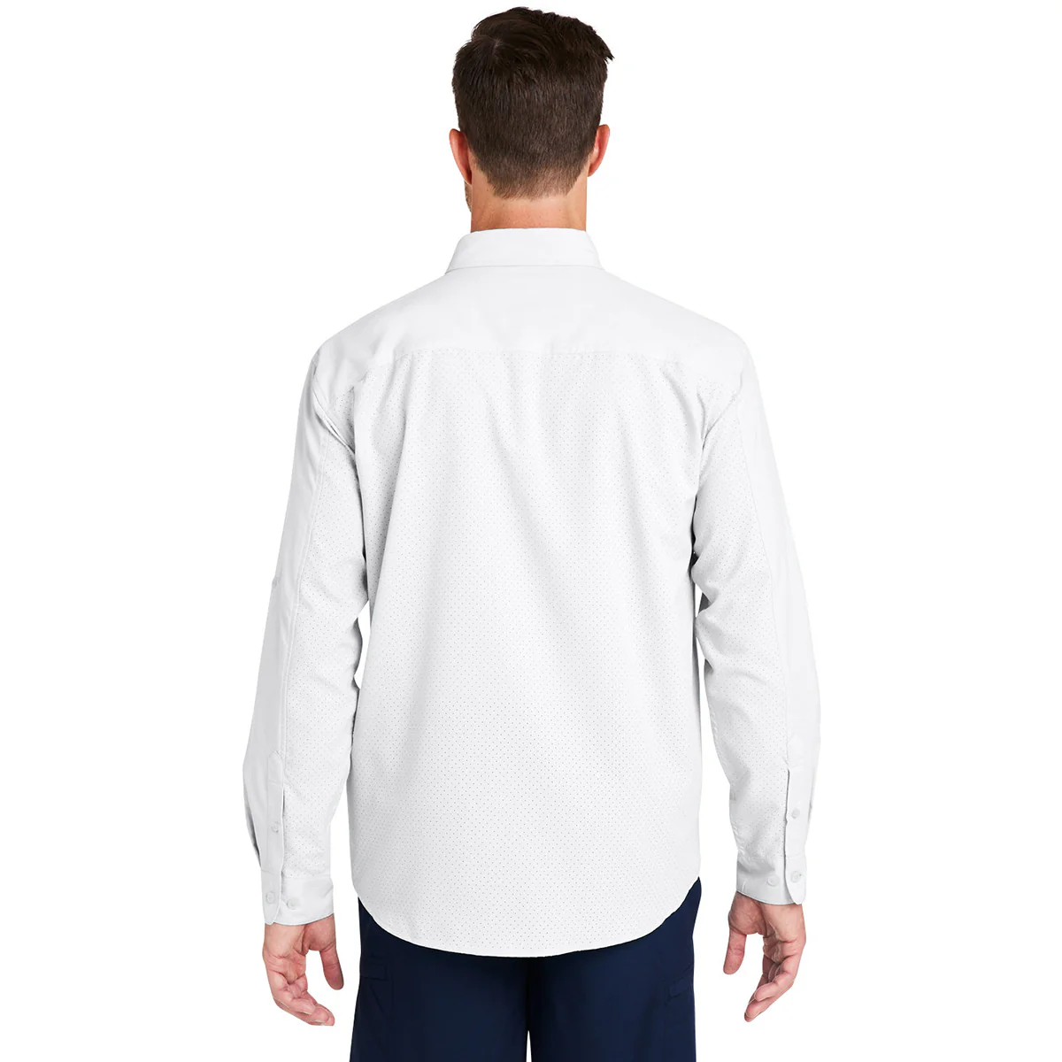 HUK Men's White Tide Point Long Sleeve Shirt - Image 5