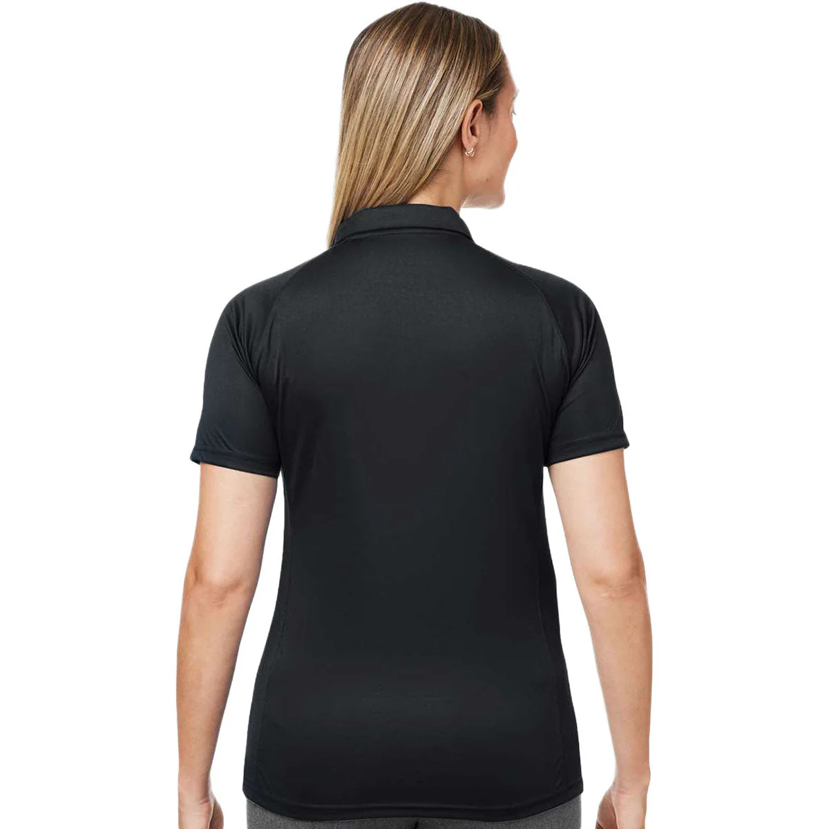 HUK Women's Black LoPro Solid Performance Polo - Image 4