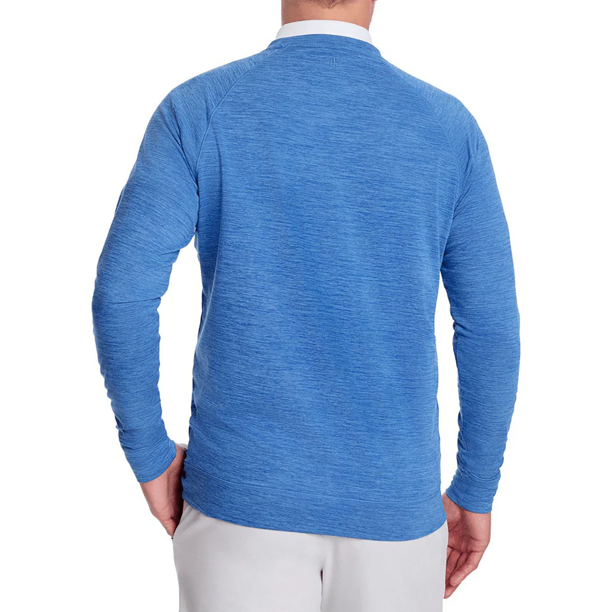 Holderness & Bourne Men's Heathered Marlin Blue The Laidlay Pullover - Image 2
