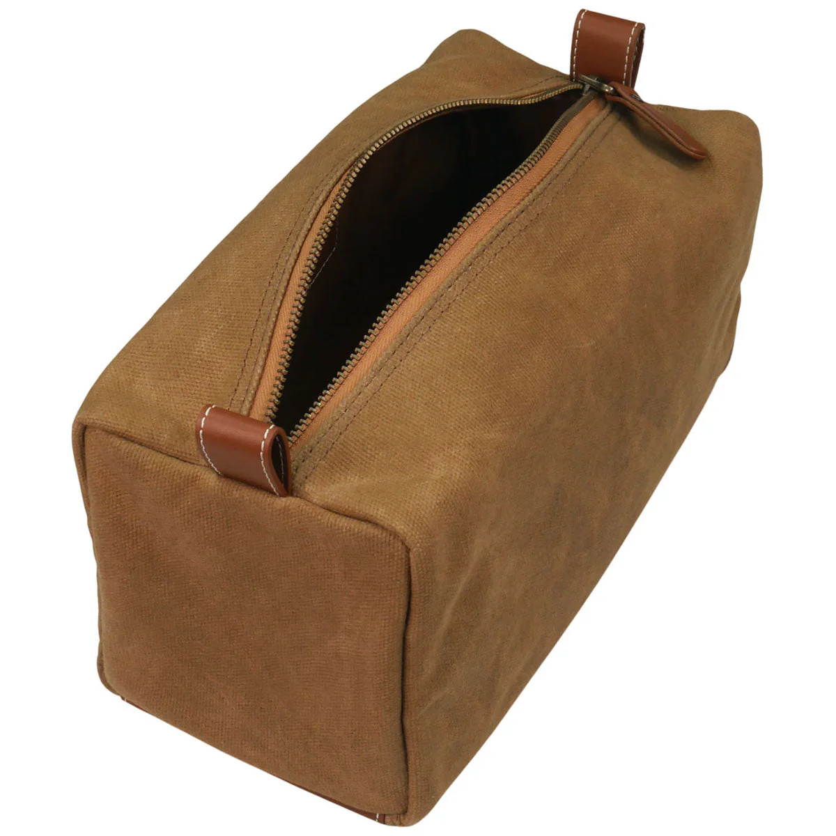 Heritage Gear Tan/Tan Waxed Canvas Dopp Kit - Image 3