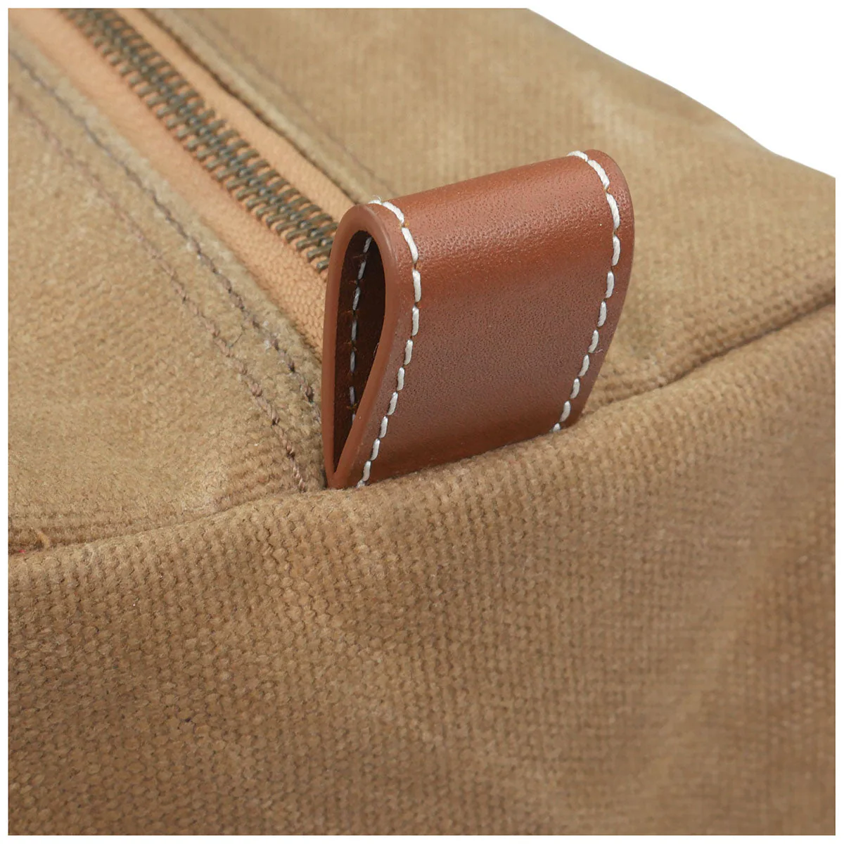 Heritage Gear Tan/Tan Waxed Canvas Dopp Kit - Image 5