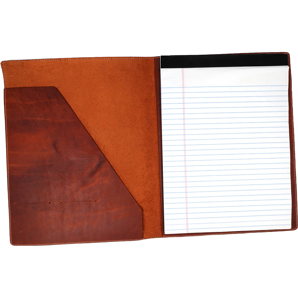 Heritage Gear Tan Leather Notepad Folio - Image 2