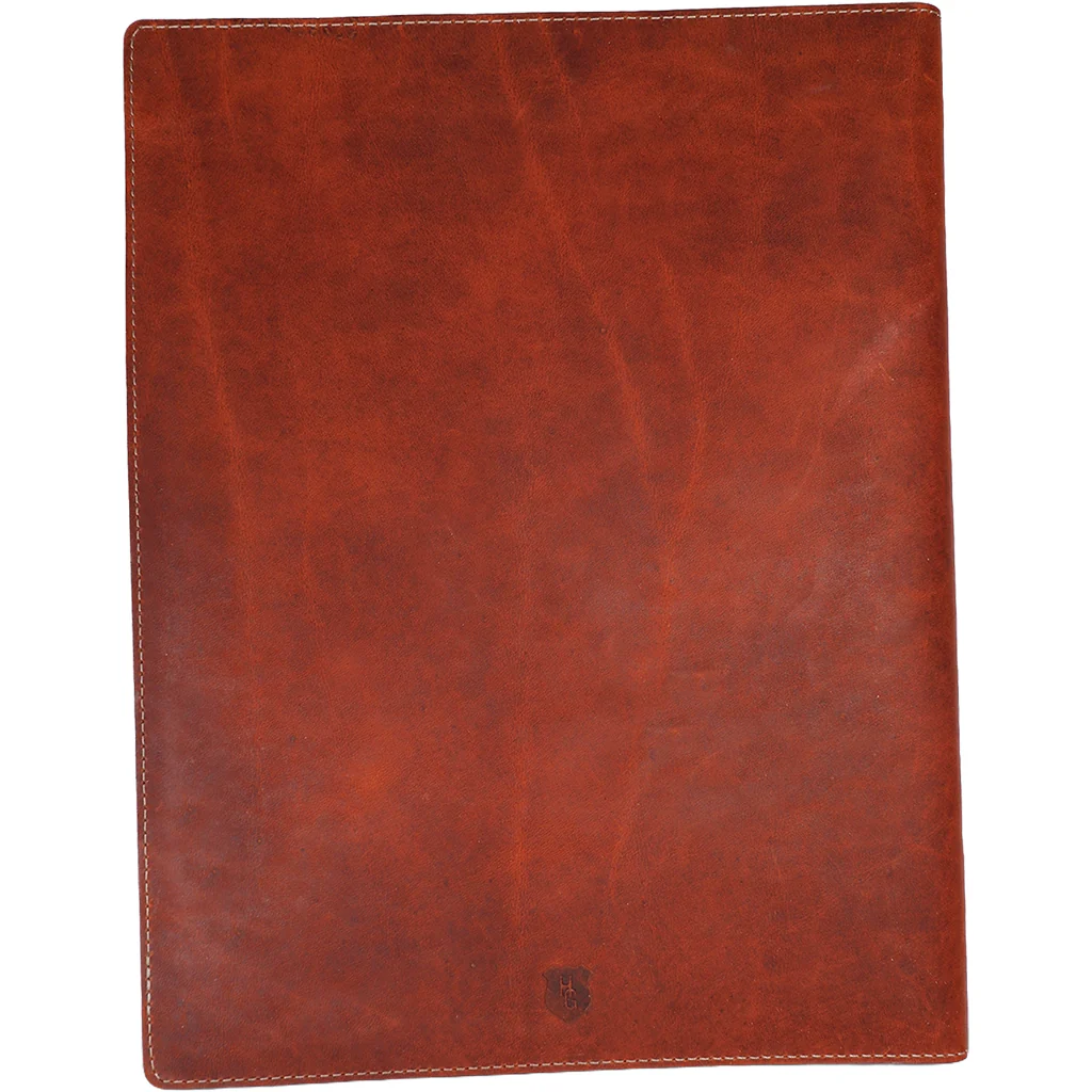 Heritage Gear Tan Leather Notepad Folio - Image 3