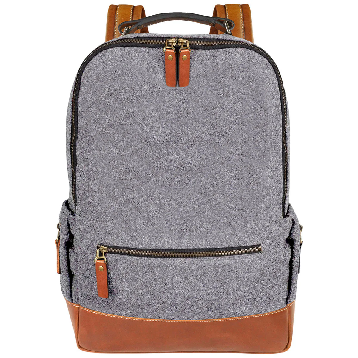 Heritage Gear Grey/Tan Wool Backpack - Image 2