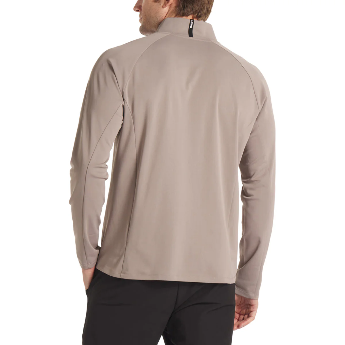 UNRL Men's Taupe Plaid Highlands Quarter Zip - Image 4
