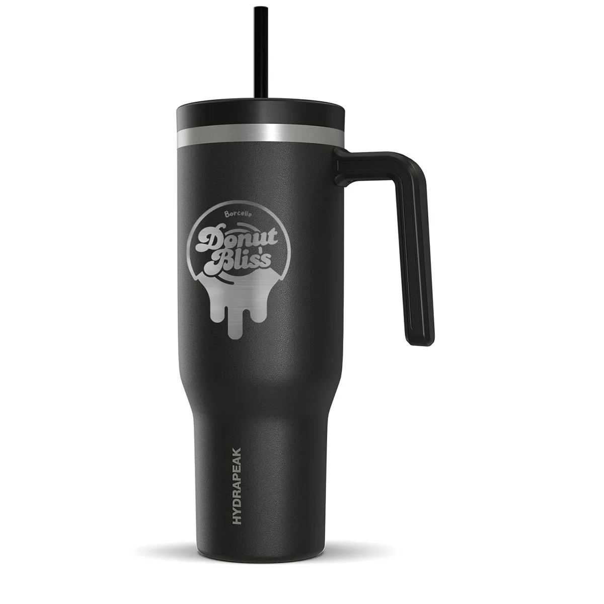 Hydrapeak Black 40 oz Voyager Travel Mug - Image 2