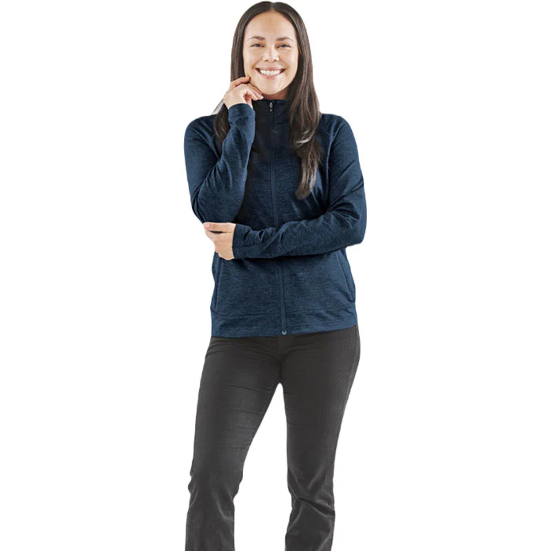 Stormtech Women's Dark Navy Heather Treeline Performance Jacket - Image 3