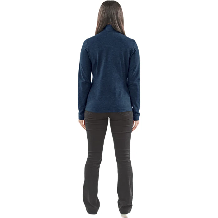 Stormtech Women's Dark Navy Heather Treeline Performance Jacket - Image 4