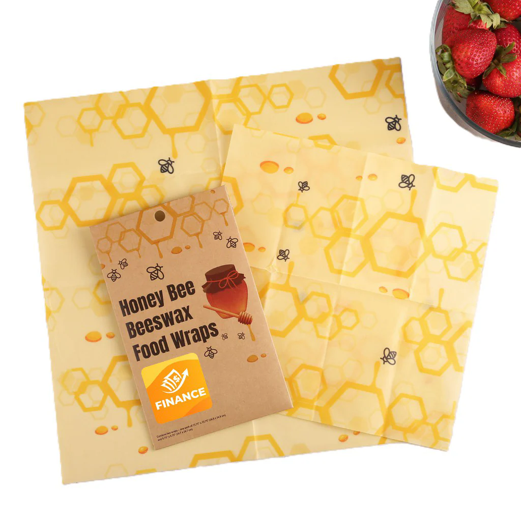 Beacon Yellow Honey Bee Beeswax Food Wraps - Image 2