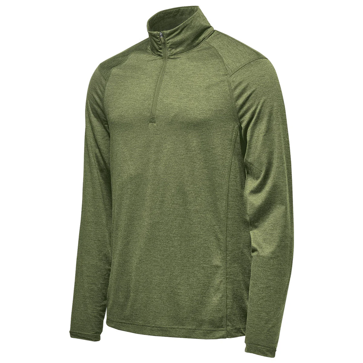 Stormtech Men's Sage Green Heather Milano Quarter Zip Pullover - Image 3