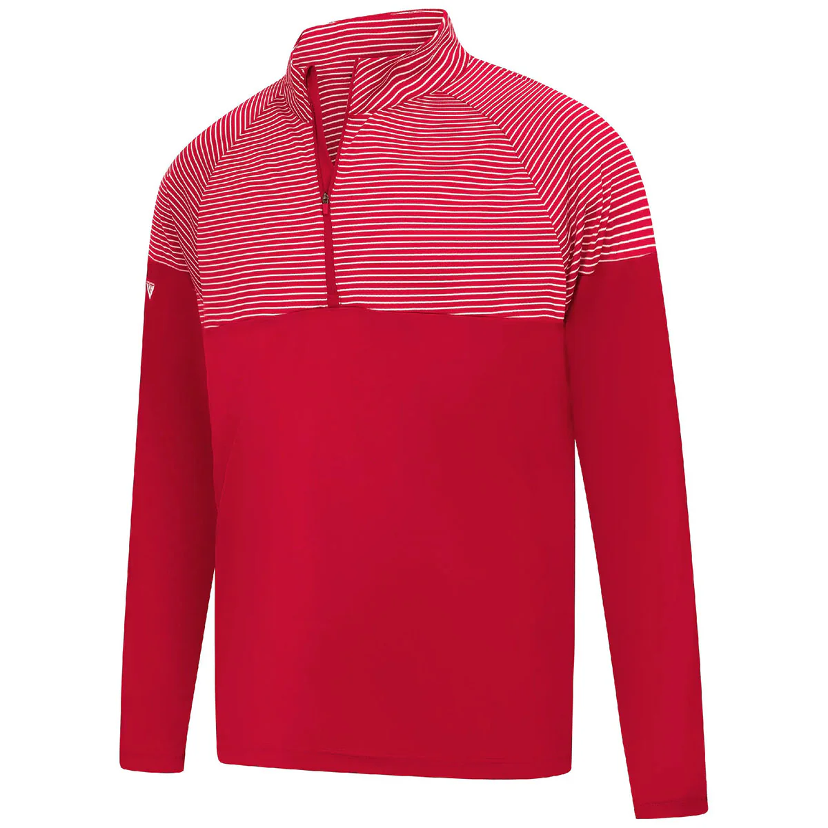 Levelwear Men's Flame Red Classic Stripes Pullover - Image 3