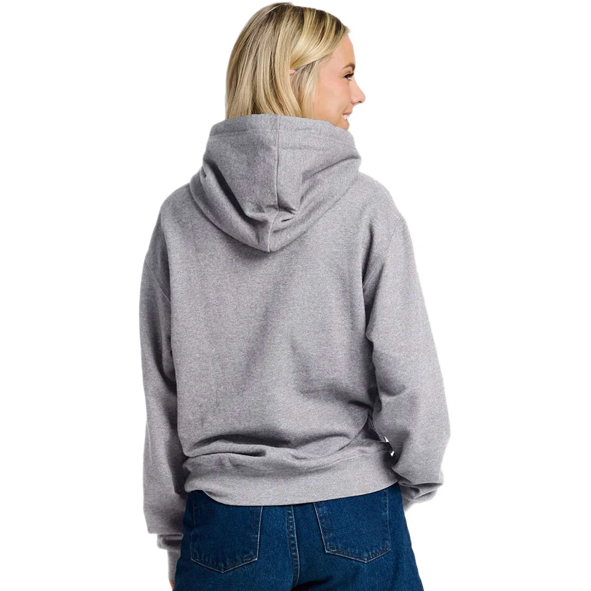 Jerzees Unisex Athletic Heather Ultimate CVC Hooded Sweatshirt - Image 4