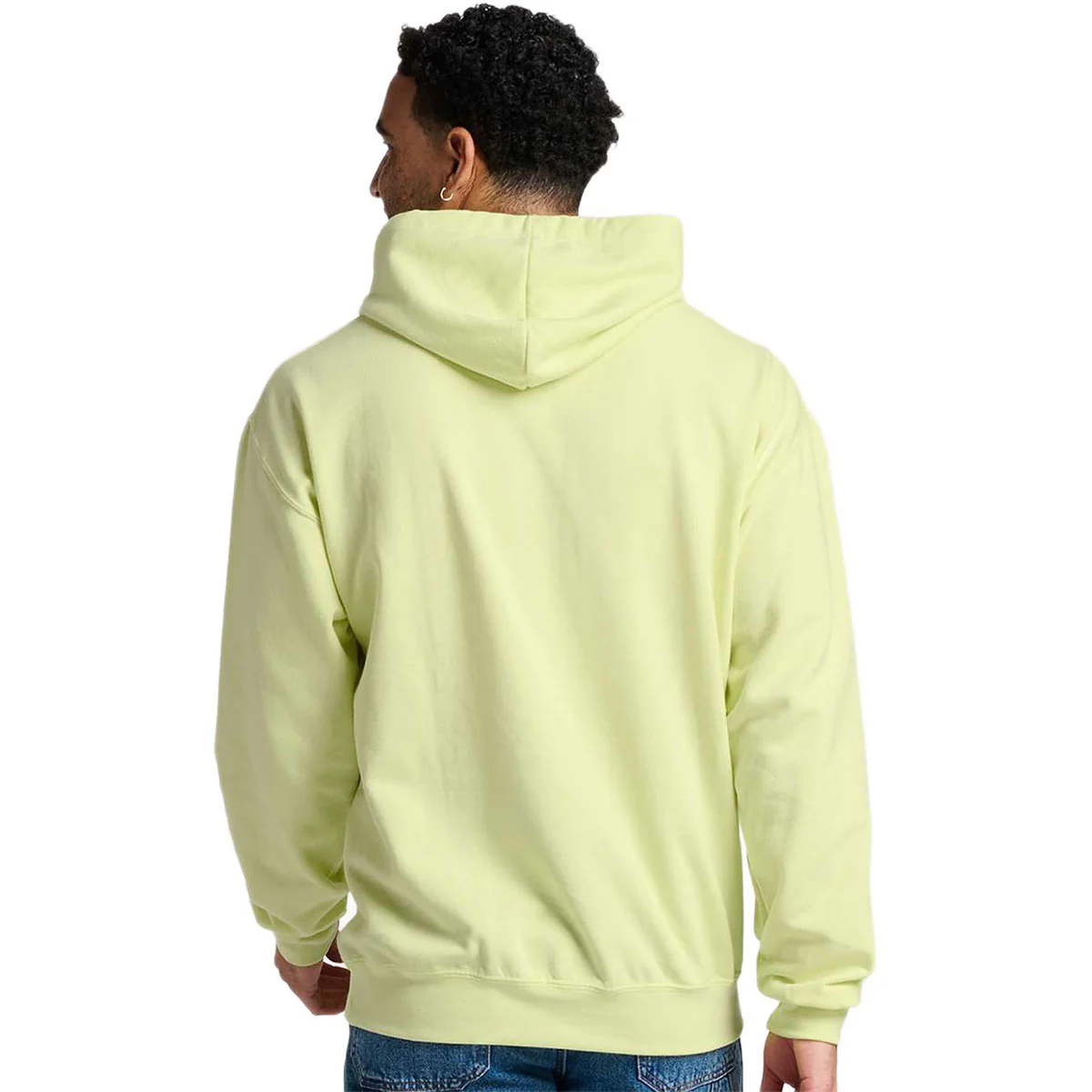 Jerzees Unisex Celery Juice Ultimate CVC Hooded Sweatshirt - Image 4