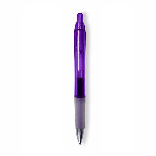 48-Hour BIC Clear Purple Intensity Clic Gel Pen with Blue Ink - Image 2