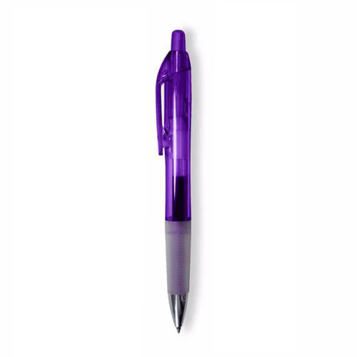 48-Hour BIC Clear Purple Intensity Clic Gel Pen with Blue Ink - Image 3