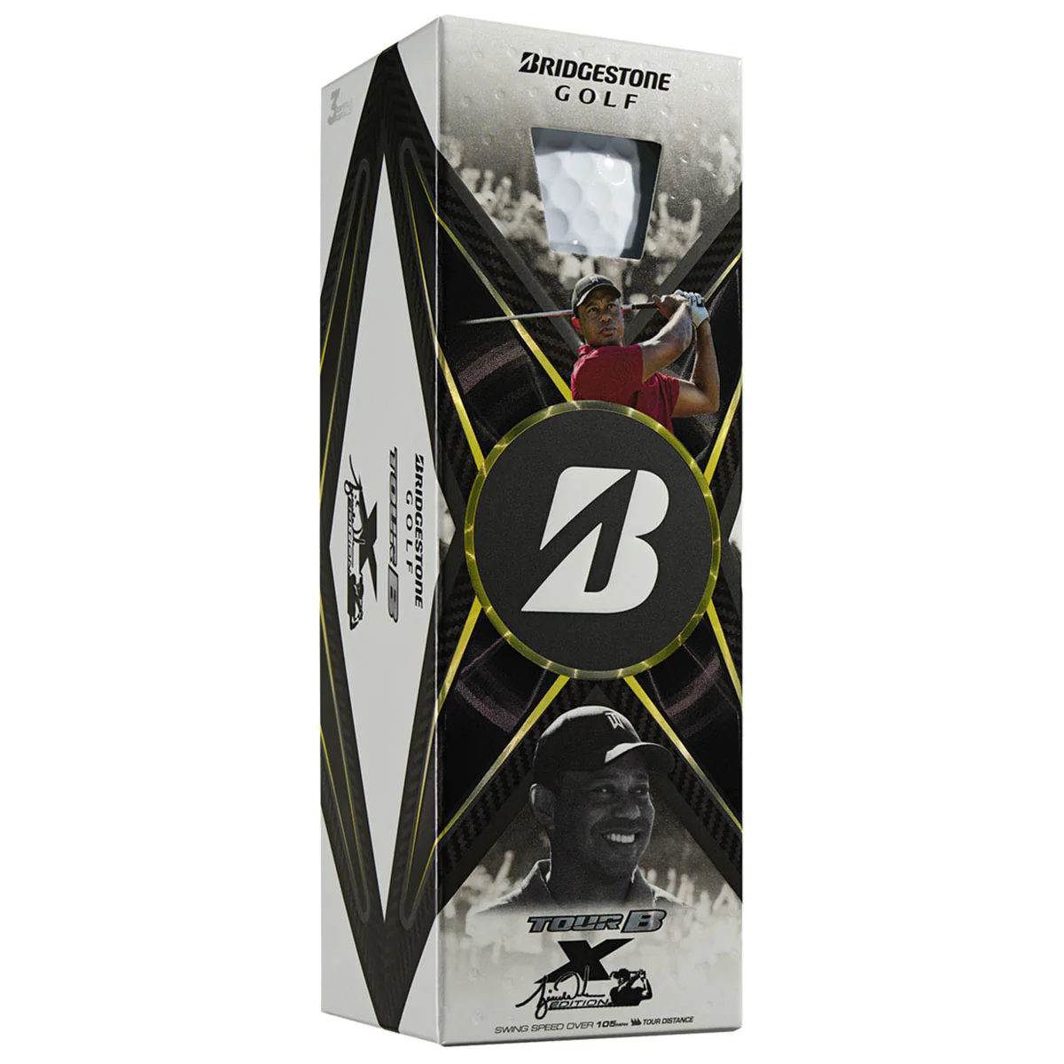Bridgestone White Tour B X Golf Balls (One Dozen) - Tiger Woods Edition - Image 3