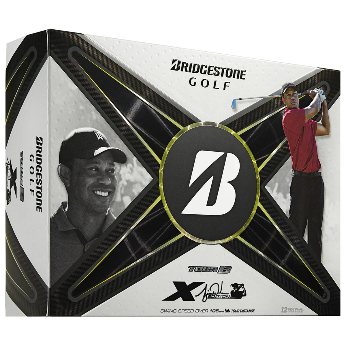 Bridgestone White Tour B X Golf Balls (One Dozen) - Tiger Woods Edition - Image 4